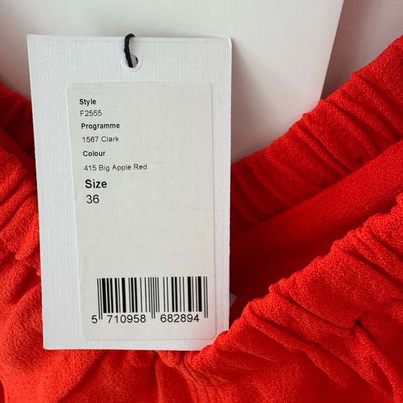 Red Ruffled Women's Top - Picture 3 of 7